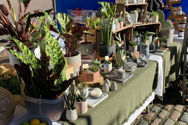 A trader's stall at the Tadcaster Artisan Market
